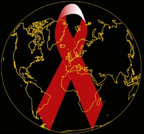 AIDS ribbon world