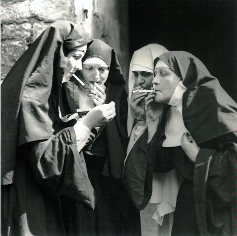 Nuns smoking