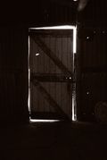 Closed door by titmeh